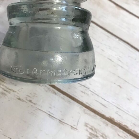 Vintage Clear Glass Insulator Armstrong - Picture 4 of 9